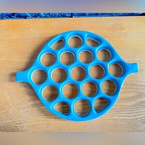 Honeycomb Trivet Blue Ceramic